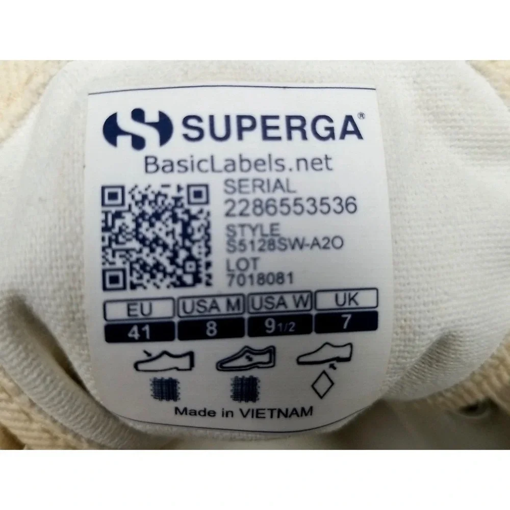 Superga Artifact S5128SW A20 Low Top‎ Sneakers Baby Pink Blue Unisex 8 M 9.5 W